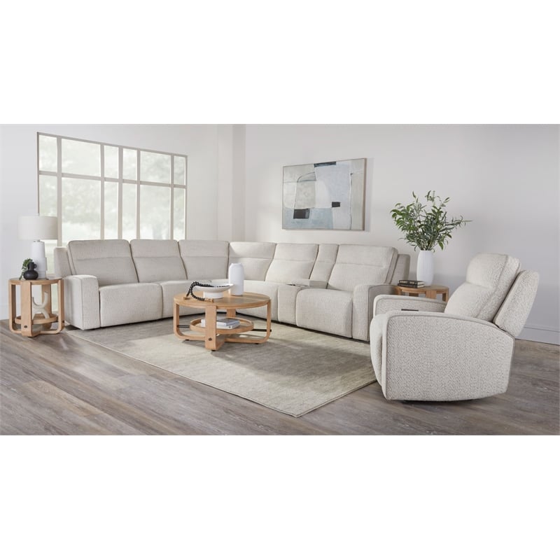 Parker Living Lancaster - Fluffy River Rock 6 Piece Power Reclining Sectional