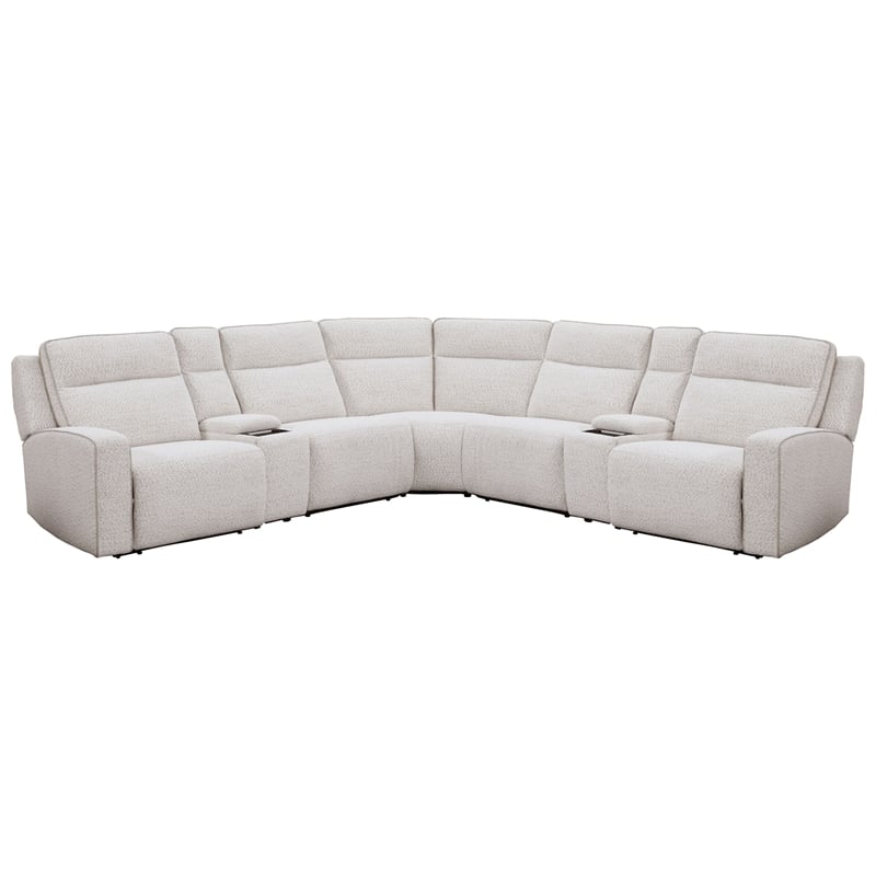 Parker Living Lancaster - Fluffy River Rock 7 Piece Power Reclining Sectional