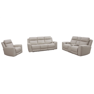 Parker Living Calgary Stone Power Reclining Sofa Loveseat and Recliner