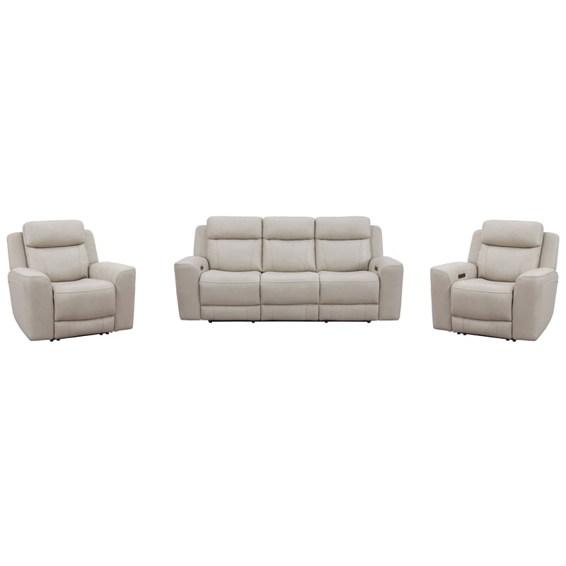 Parker Living Calgary Stone Power Reclining Sofa and 2 Recliners