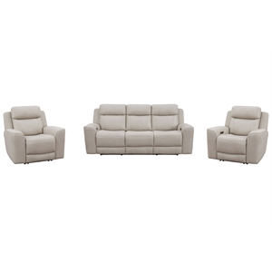 Parker Living Calgary Stone Power Reclining Sofa and 2 Recliners