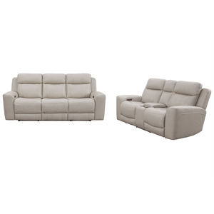 Parker Living Calgary Stone Power Reclining Sofa and Loveseat