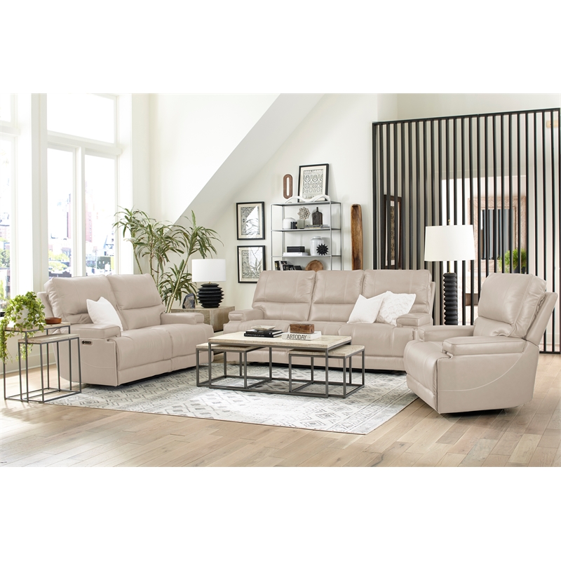 Parker Living Whitman Verona Linen Cordless Power Recliner Two Pack