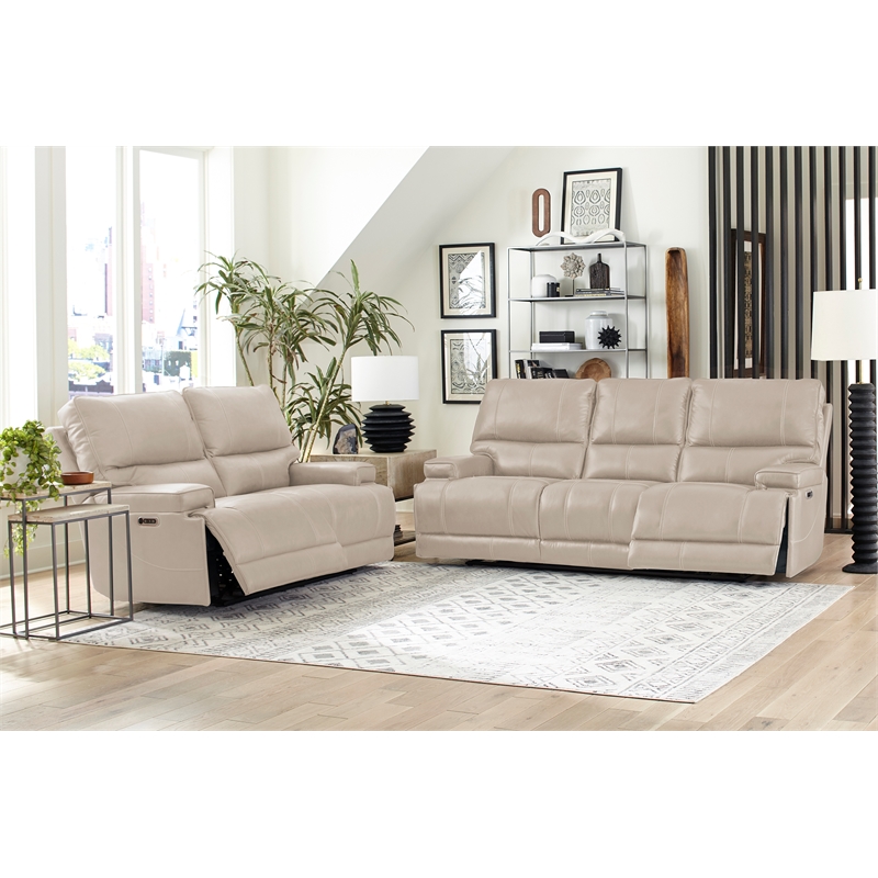 Parker Living Whitman Verona Linen Cordless Power Recliner Two Pack