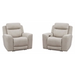Parker Living Calgary Stone Power Recliner Two Pack