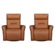 Parker Living Remmington Vintage Caramel Power Swivel Glider Recliner Two Pack