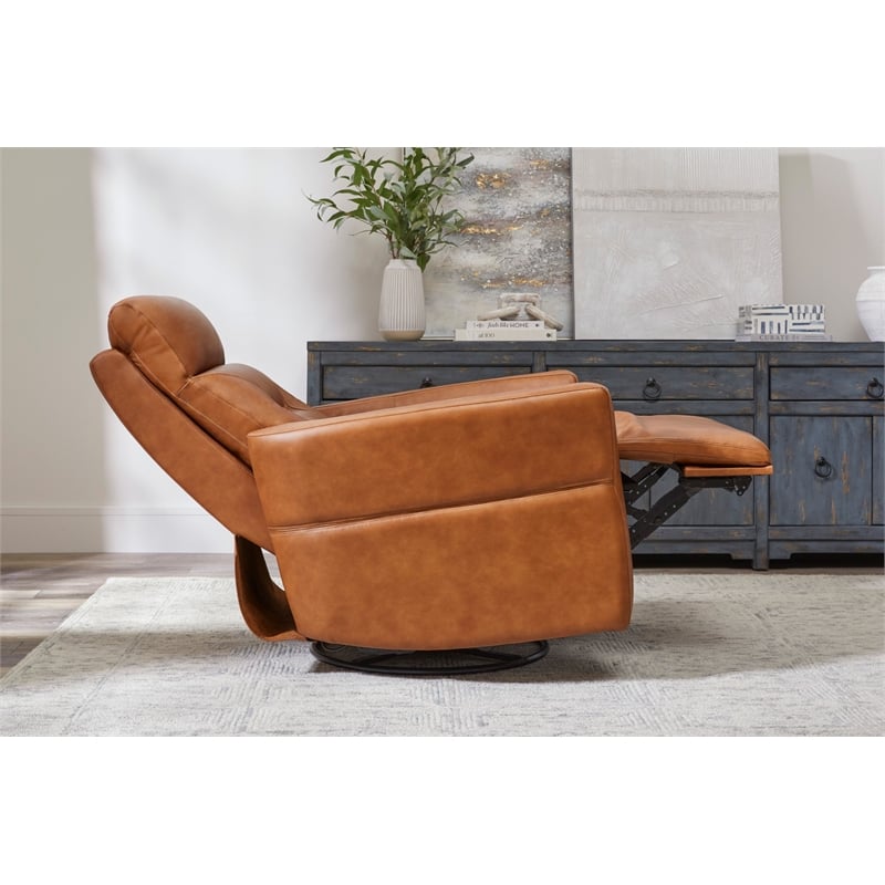 Parker Living Remmington Vintage Caramel Power Swivel Glider Recliner Two Pack