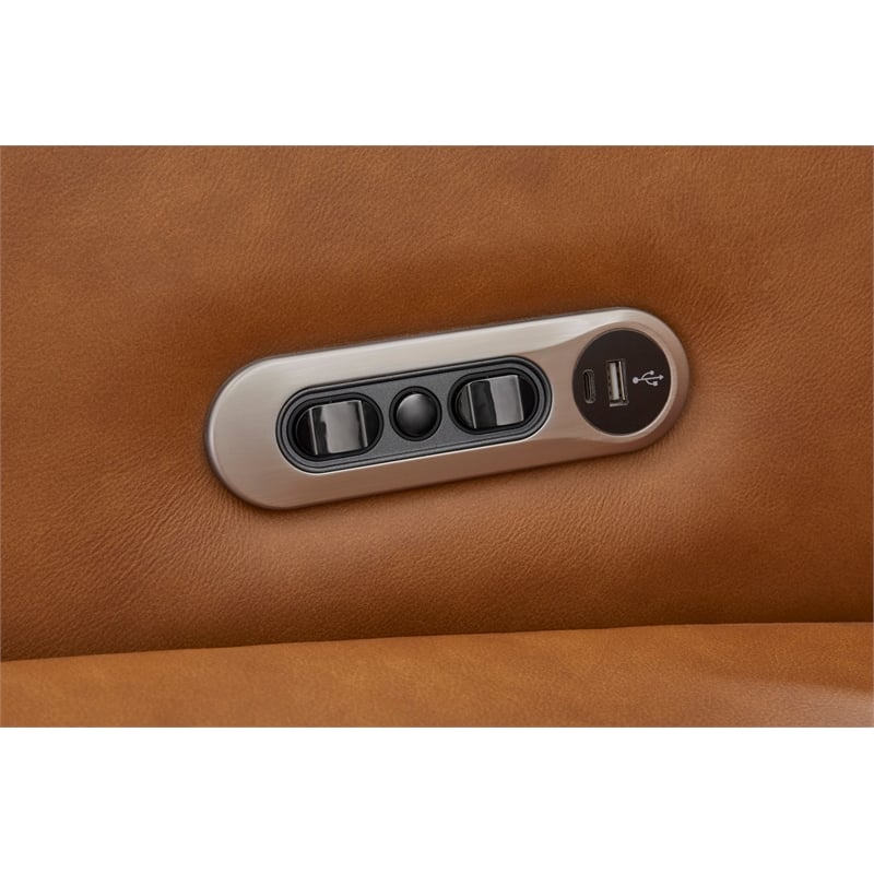 Parker Living Remmington Vintage Caramel Power Swivel Glider Recliner Two Pack