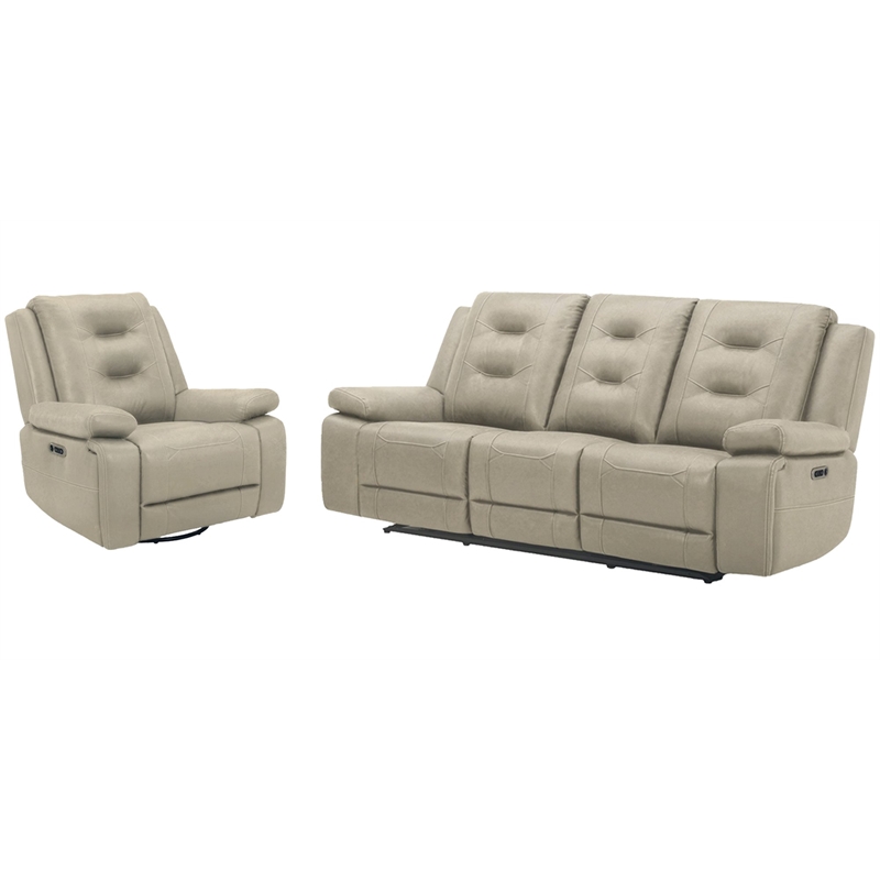 Parker Living Caldwell - Tahoe Fog Power Reclining Sofa P2