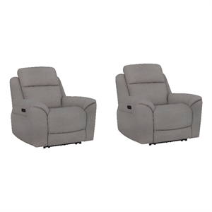 parker living sebastian - lenox wheat power recliner p3 set of 2