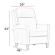 Parker Living Northfield Lotus Cream Power Cordless High Leg Recliner Two Pack