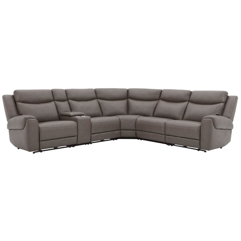 Parker Living Momentum - Dark Granite 6 Piece Modular Power Reclining Sectional