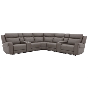 Parker Living Momentum - Dark Granite 7 Piece Modular Power Reclining Sectional