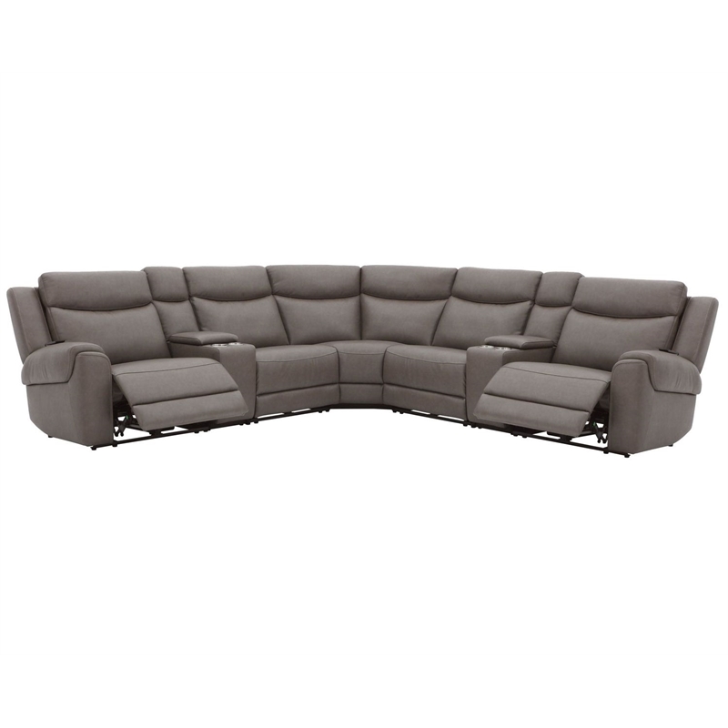 Parker Living Momentum - Dark Granite 7 Piece Modular Power Reclining Sectional