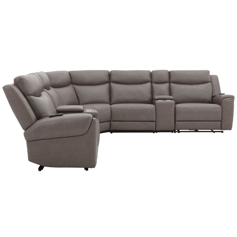 Parker Living Momentum - Dark Granite 7 Piece Modular Power Reclining Sectional