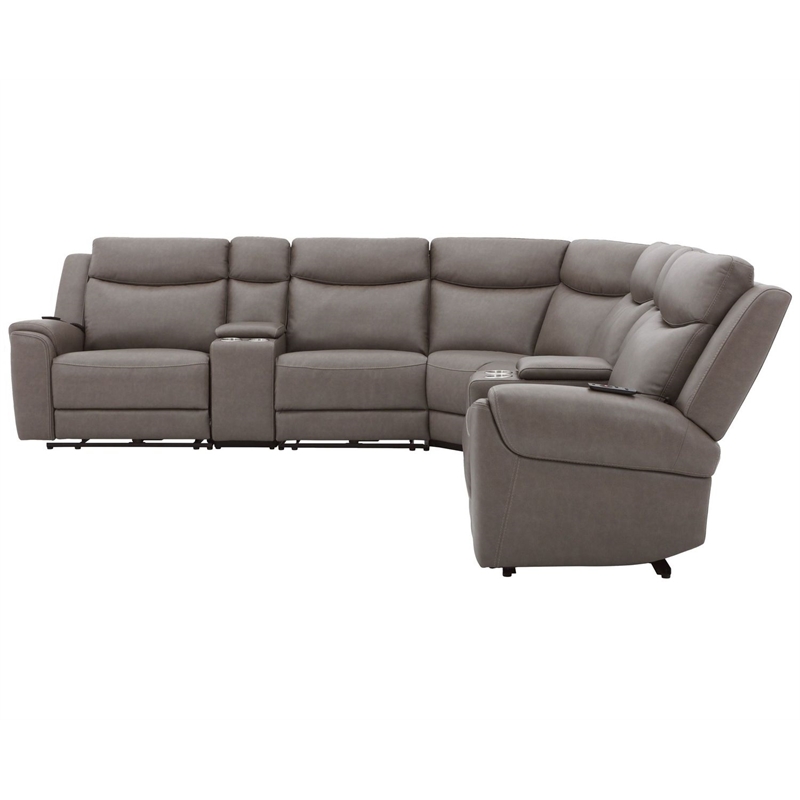 Parker Living Momentum - Dark Granite 7 Piece Modular Power Reclining Sectional