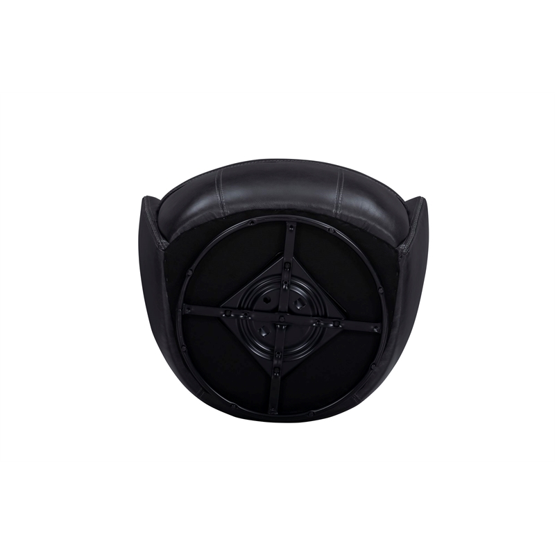 Parker Living Barolo - Vintage Onyx Genuine Italian Leather Swivel Club Chair