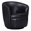 Parker Living Barolo - Vintage Onyx Genuine Italian Leather Swivel Club Chair