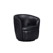 Parker Living Barolo Vintage Onyx Italian Leather Swivel Club Chair (Set of 2)