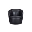 Parker Living Barolo Vintage Onyx Italian Leather Swivel Club Chair (Set of 2)