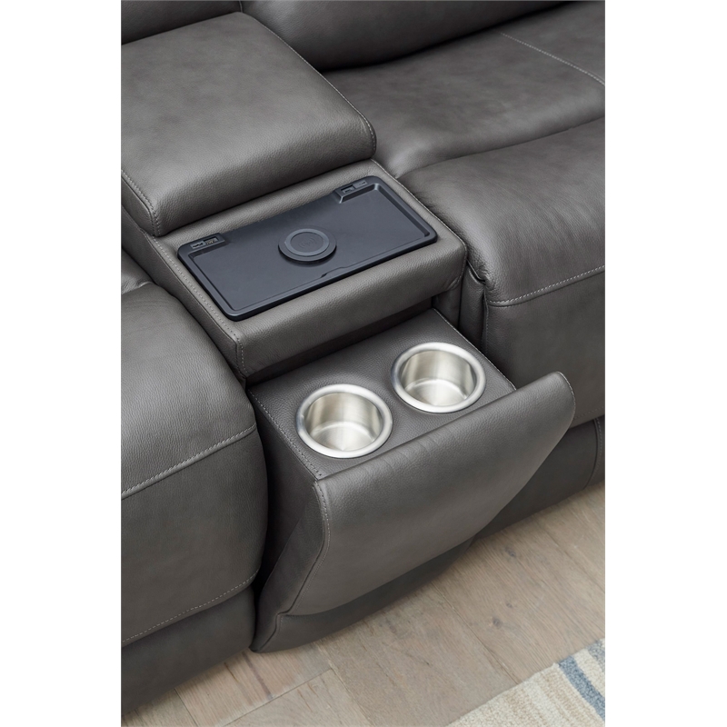 Parker Living Belmont - Autumn Fog 6Pc ZG Power Sectional with Power Headrests