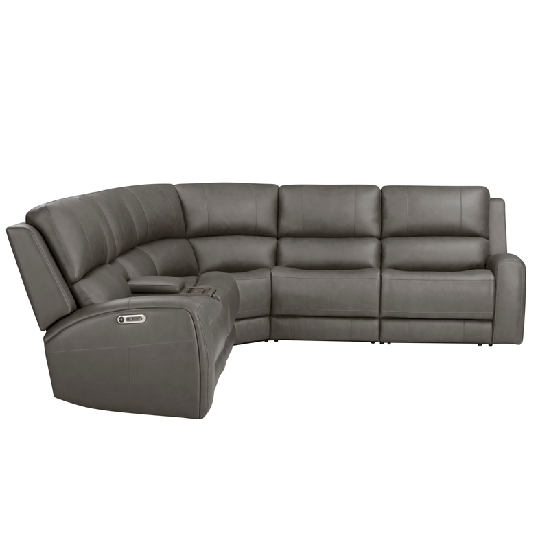 Parker Living Belmont - Autumn Fog 6Pc ZG Power Sectional with Power Headrests