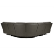 Parker Living Belmont - Autumn Fog 6Pc ZG Power Sectional with Power Headrests