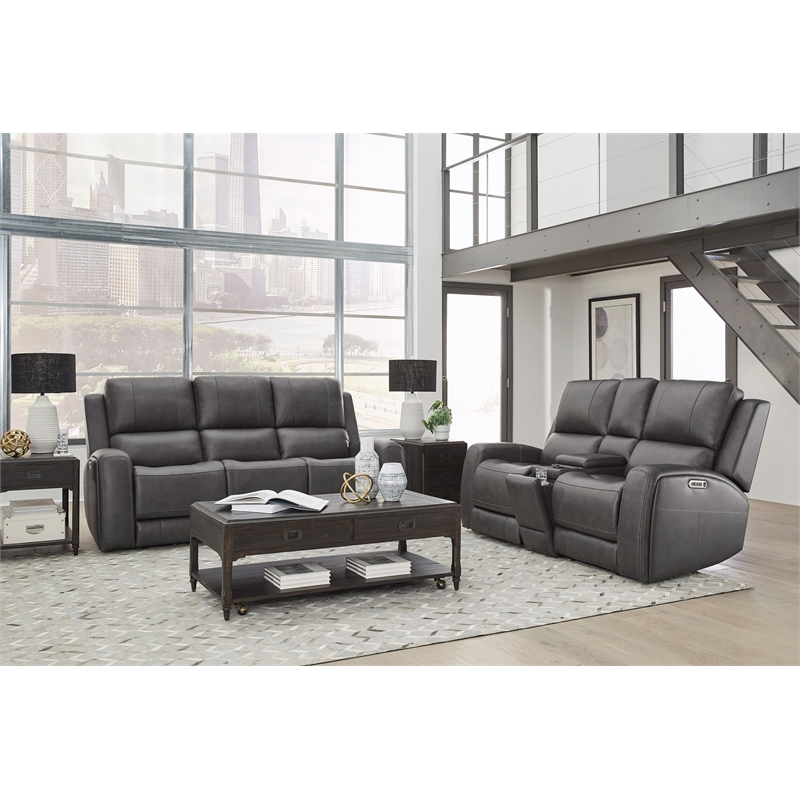 Parker Living Belmont - Autumn Fog ZG Power Reclining Sofa and Loveseat