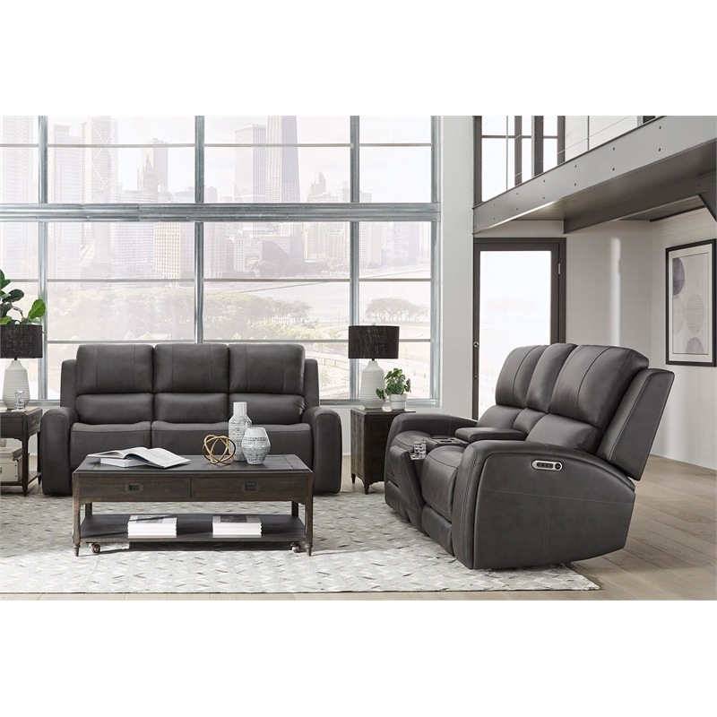 Parker Living Belmont - Autumn Fog ZG Power Reclining Sofa and Loveseat