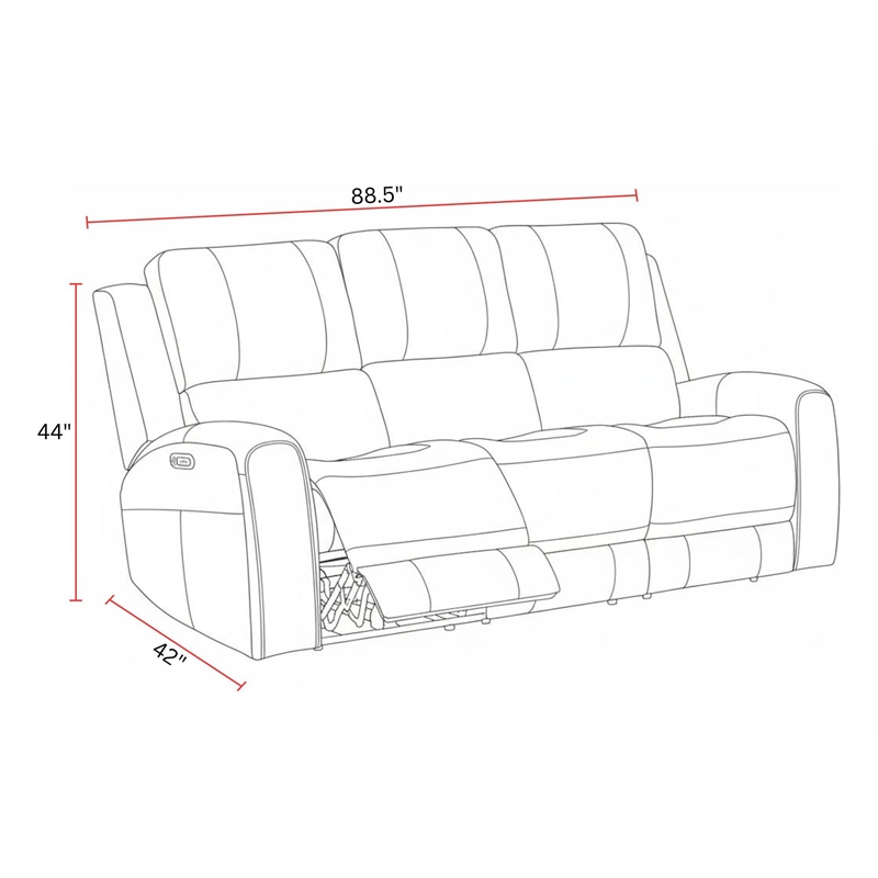 Parker Living Belmont - Autumn Fog ZG Power Reclining Sofa and Loveseat