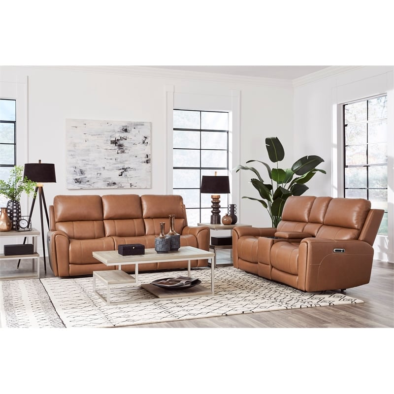 Parker Living Hancock - Apple Cider ZG Power Reclining Sofa and Loveseat
