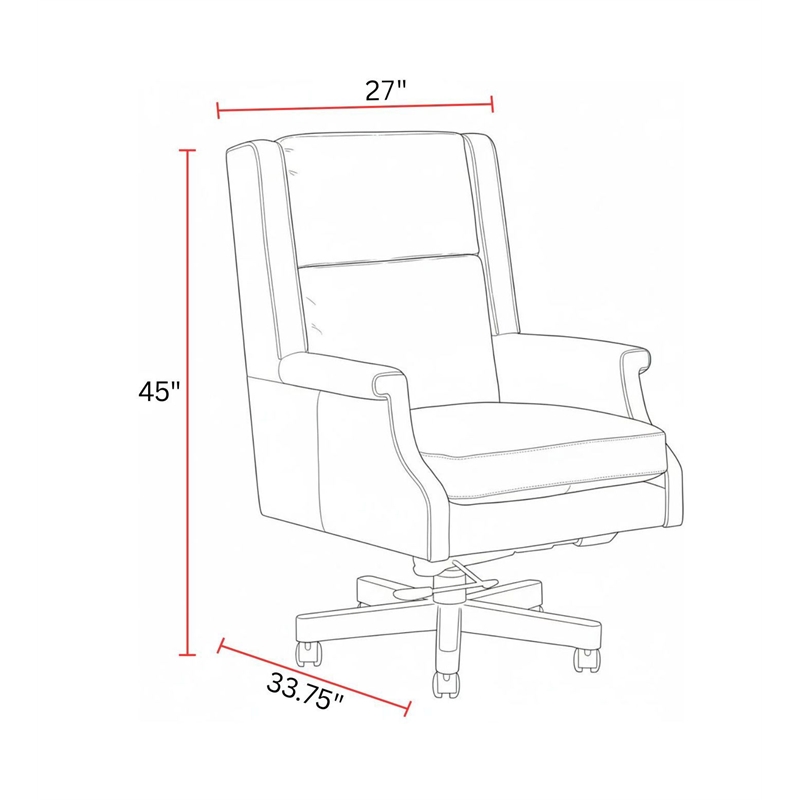Parker Living Dc132 - Renaissance Clay Leather Desk Chair