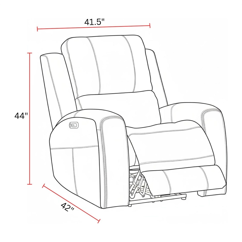 Parker Living Belmont - Lyric Caramel Zero Gravity Power Recliner P3