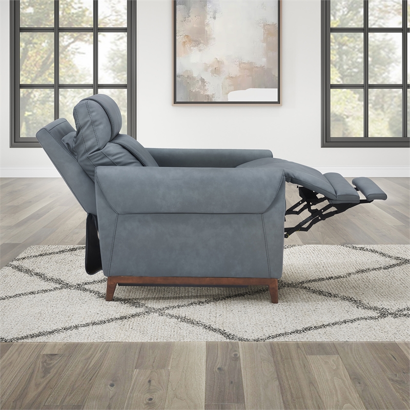 Parker Living Conrad - Blue Dusk Power High Leg Recliner P2
