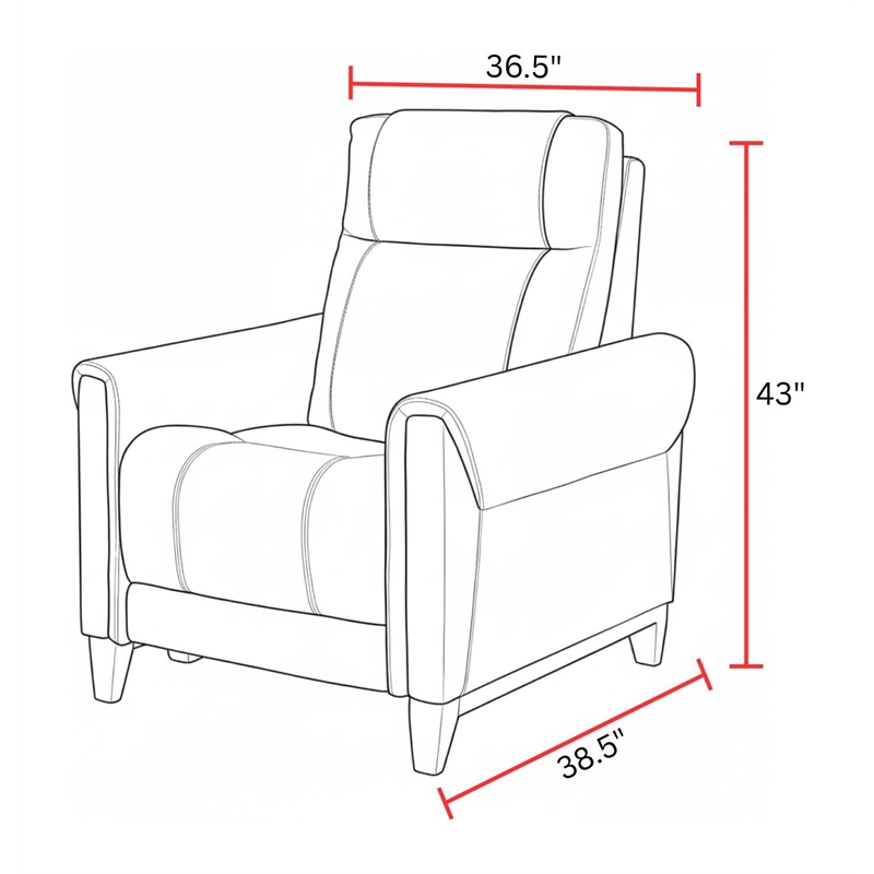 Parker Living Conrad - Napa Copper Power High Leg Recliner P2