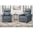 Parker Living Conrad - Blue Dusk Power High Leg Recliner P2 Two Pack