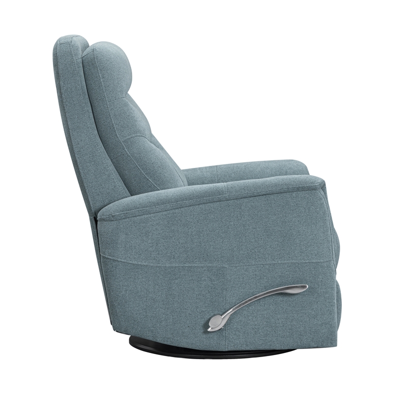 Parker Living Gemini - Snazzy Blue Manual Swivel Glider Recliner