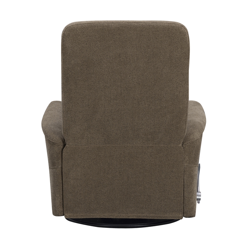 Parker Living Gemini - Snazzy Shiitake Manual Swivel Glider Recliner