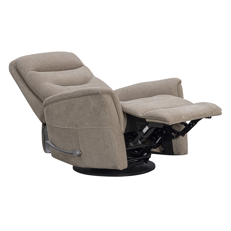 Parker Living Gemini - Snazzy Taupe Manual Swivel Glider Recliner