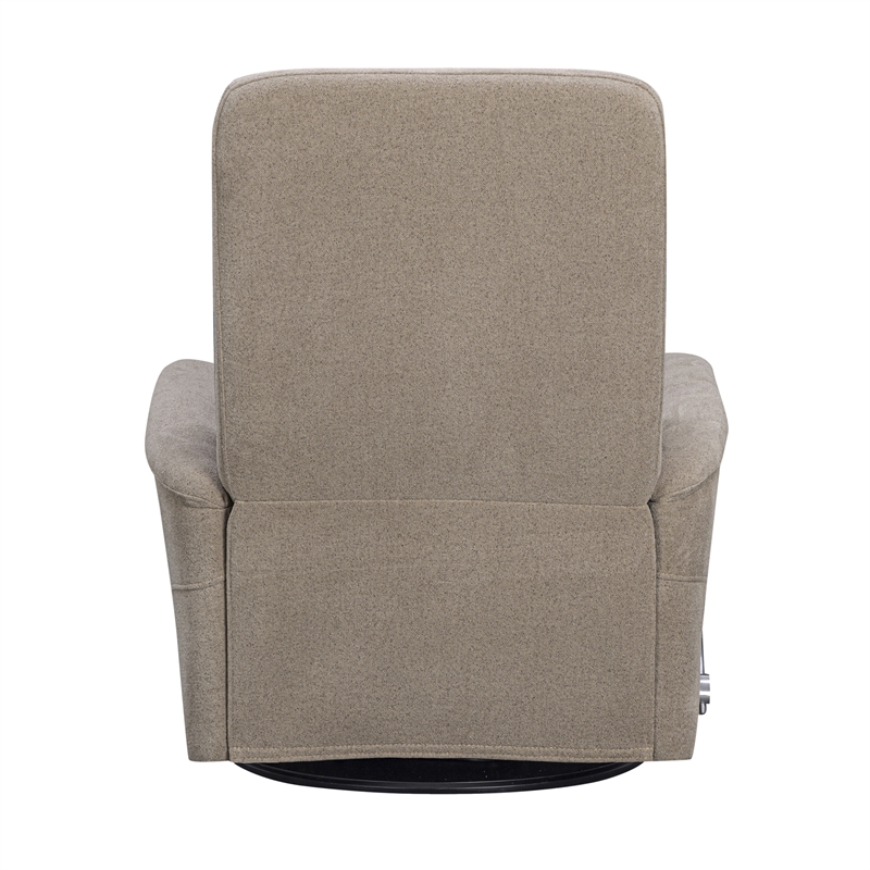 Parker Living Gemini - Snazzy Taupe Manual Swivel Glider Recliner