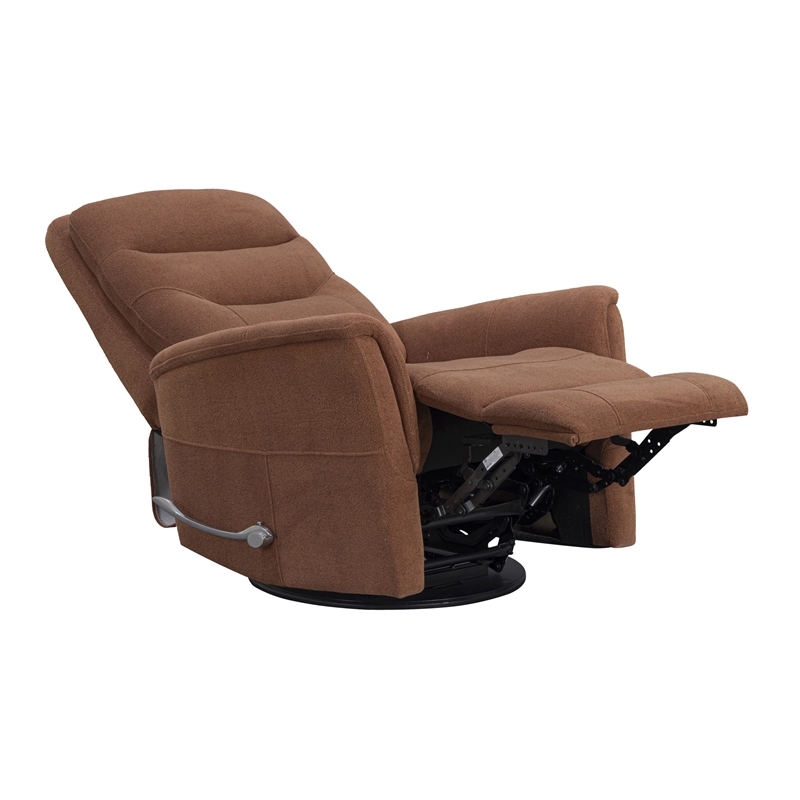 Parker Living Gemini - Snazzy Terracotta Manual Swivel Glider Recliner