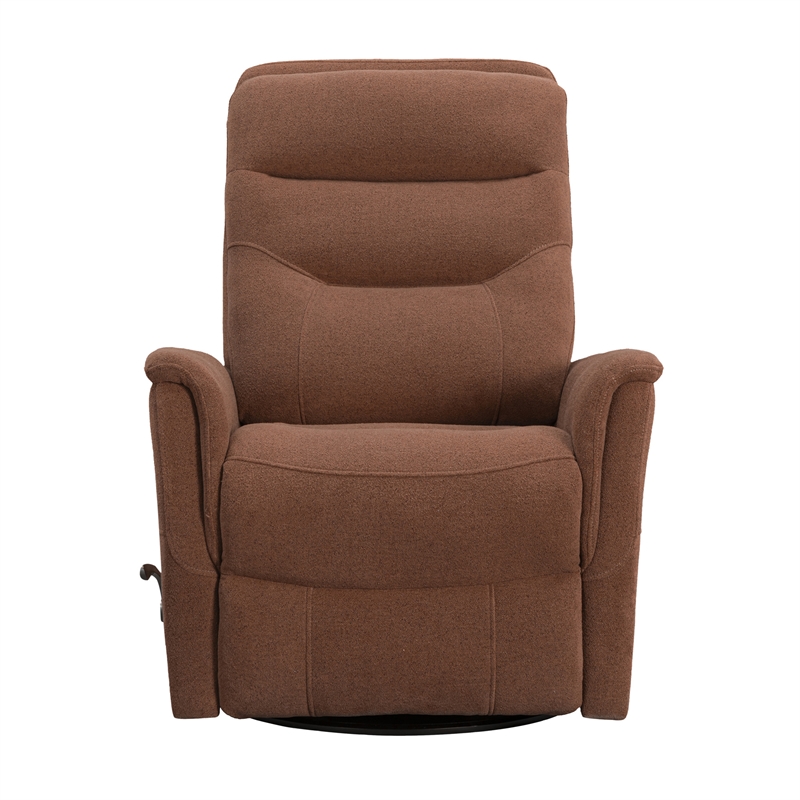 Parker Living Gemini - Snazzy Terracotta Manual Swivel Glider Recliner