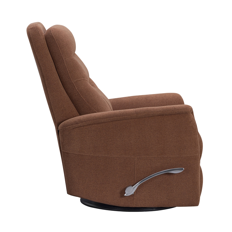 Parker Living Gemini - Snazzy Terracotta Manual Swivel Glider Recliner