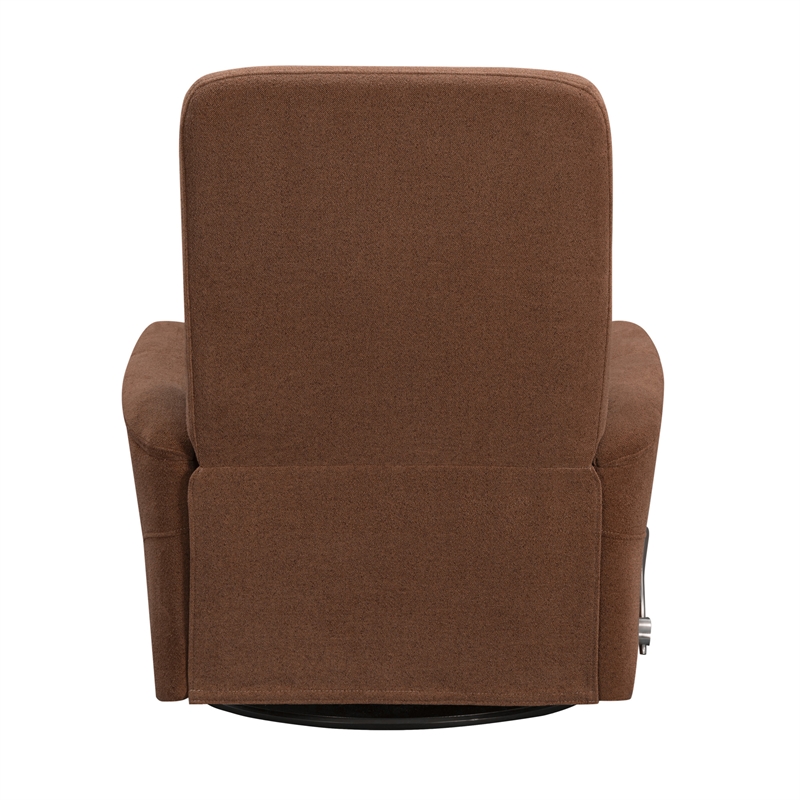Parker Living Gemini - Snazzy Terracotta Manual Swivel Glider Recliner