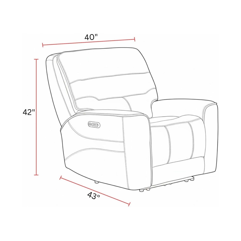 Parker Living Lawson - Sydney Brunette Power Zero Gravity Recliner P2