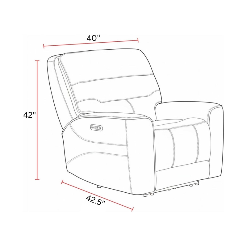 Parker Living Lawson - Sydney Brunette Power Zero Gravity Recliner P2