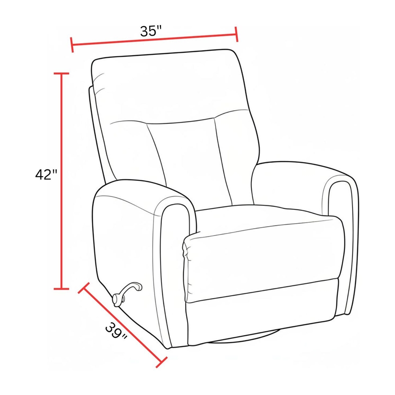 Parker Living Natalia - Nightfall Manual Swivel Glider Recliner
