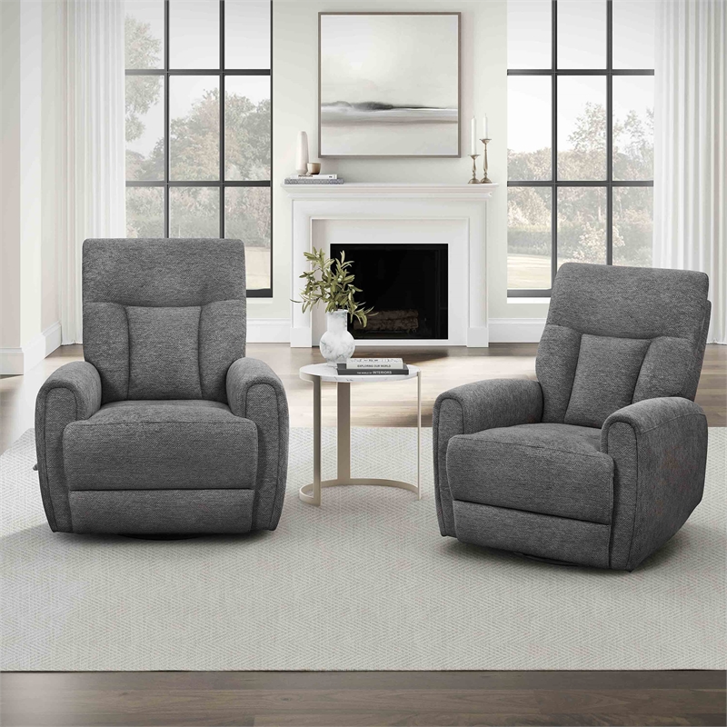 Parker Living Natalia - Nightfall Manual Swivel Glider Recliner Two Pack