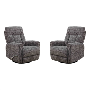 Parker Living Natalia - Nightfall Manual Swivel Glider Recliner Two Pack