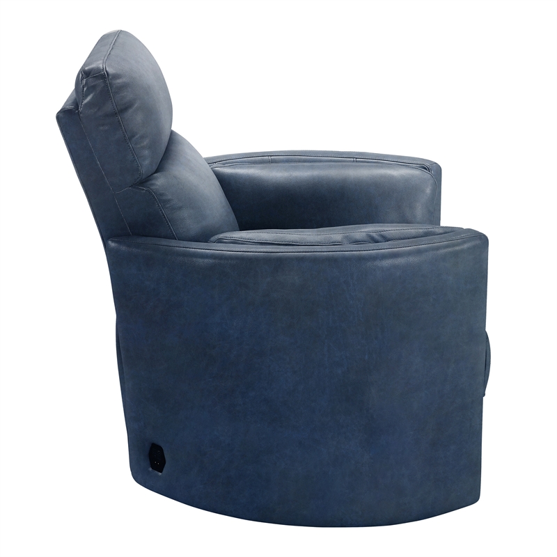 Parker Living Radius - Vintage Navy Power Swivel Glider Recliner